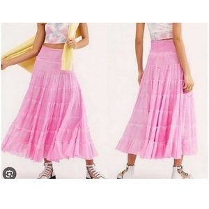 NWT Free People Stuck In A Moment Skirt